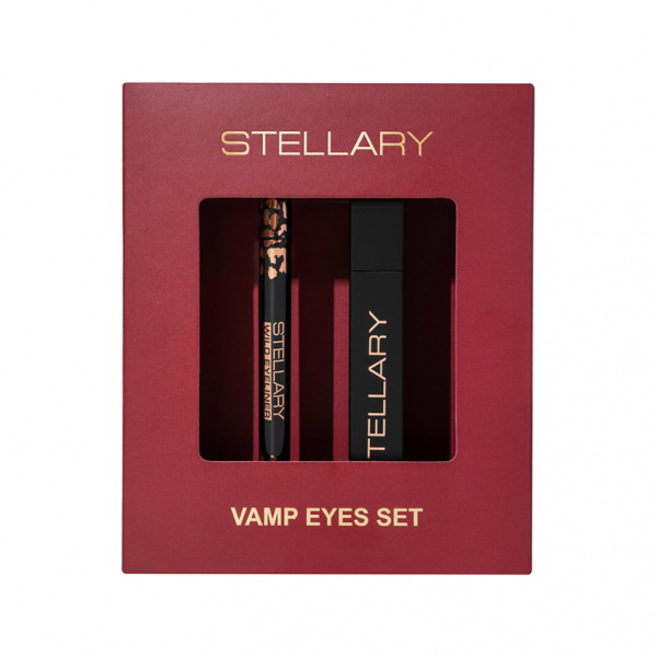 Подарочный набор `STELLARY` VAMP EYES SET (тушь False lashes, подводка для глаз фетровая тон 01)